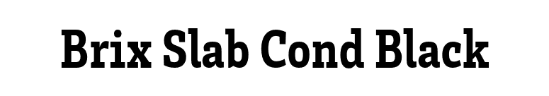 Brix Slab Cond Black font preview