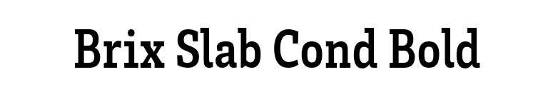 Brix Slab Cond Bold font preview