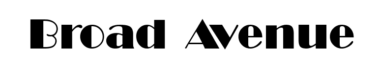 Broad Avenue font preview