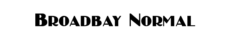 Broadbay Normal font preview