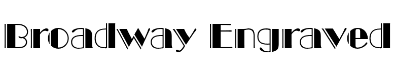 Broadway Engraved font preview