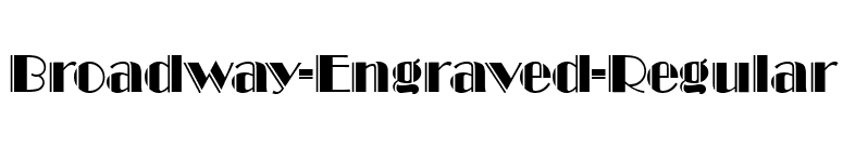 Broadway-Engraved-Regular font preview
