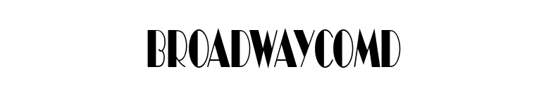 BroadwayComD font preview