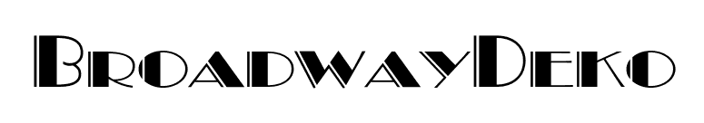 BroadwayDeko font preview