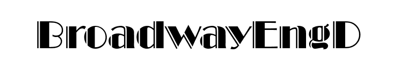 BroadwayEngD font preview