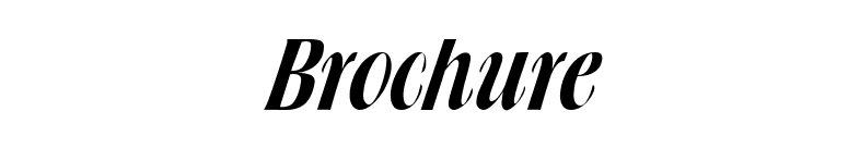 Brochure font preview