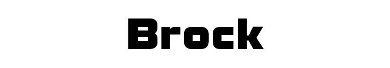 Brock font preview