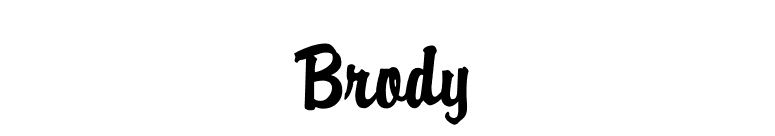 Brody font preview