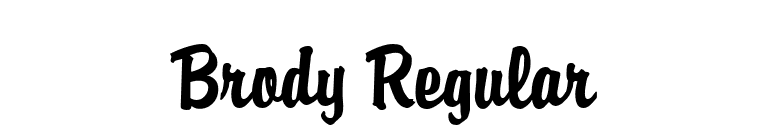 Brody Regular font preview