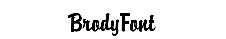 BrodyFont font preview
