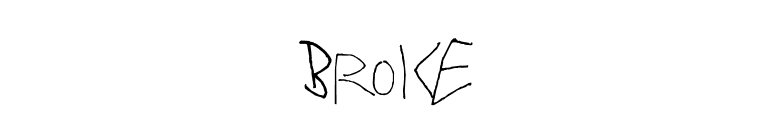 Broke font preview