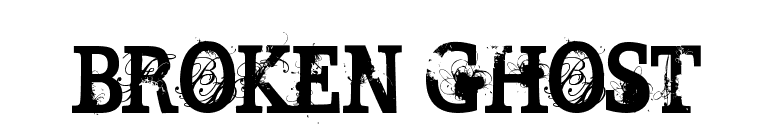 BROKEN GHOST font preview