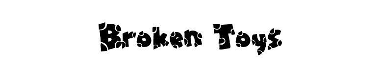 Broken Toys font preview