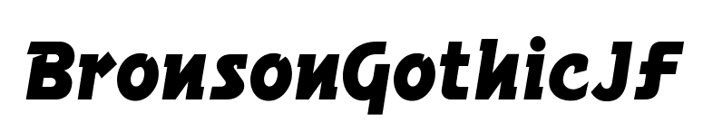 BronsonGothicJF font preview
