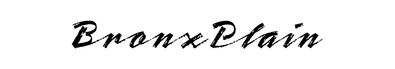 BronxPlain font preview