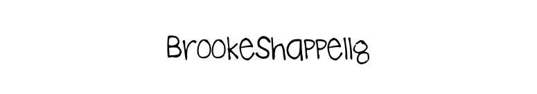 BrookeShappell8 font preview