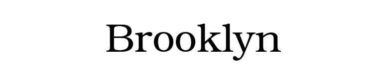 Brooklyn font preview