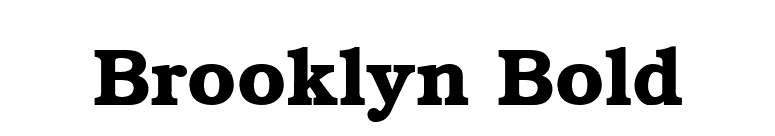 Brooklyn Bold font preview