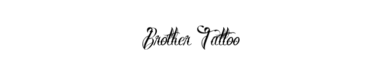 Brother Tattoo font preview