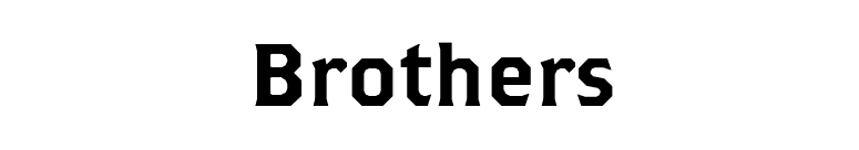 Brothers font preview