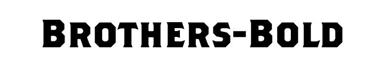 Brothers-Bold font preview