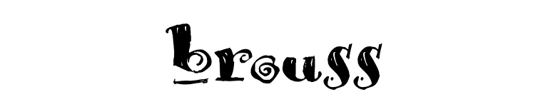 Brouss font preview