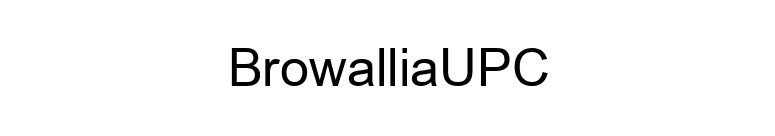 BrowalliaUPC font preview