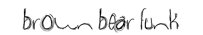 brown bear funk font preview