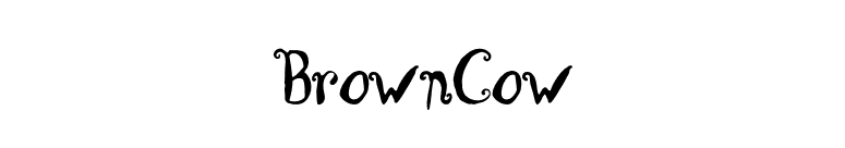 BrownCow font preview