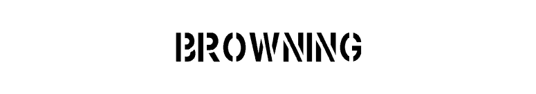 Browning font preview
