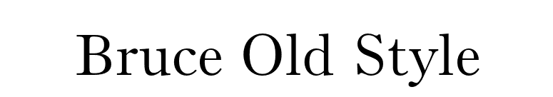 Bruce Old Style font preview