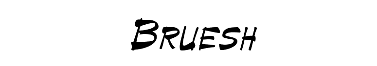 Bruesh font preview