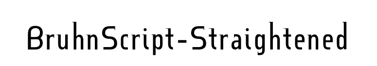 BruhnScript-Straightened font preview