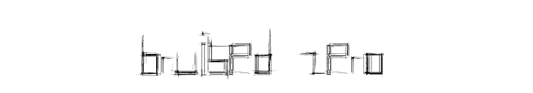 Bruised Zero font preview