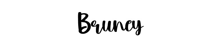 Bruney font preview