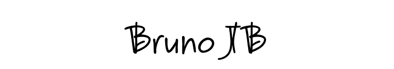 Bruno JB font preview