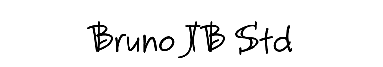 Bruno JB Std font preview