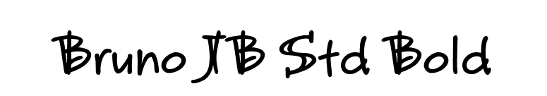 Bruno JB Std Bold font preview