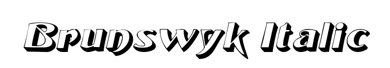 Brunswyk Italic font preview