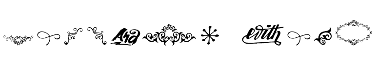 Bruselo Ornm font preview
