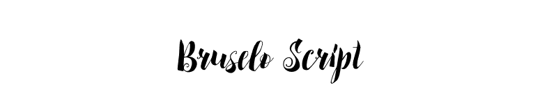 Bruselo Script font preview