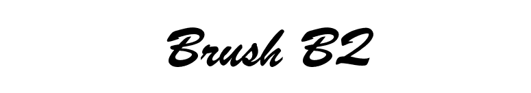 Brush BQ font preview