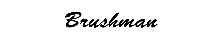Brushman font preview