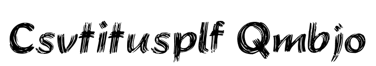 Brushstroke Plain font preview