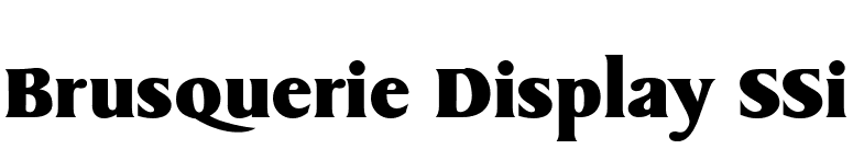 Brusquerie Display SSi font preview