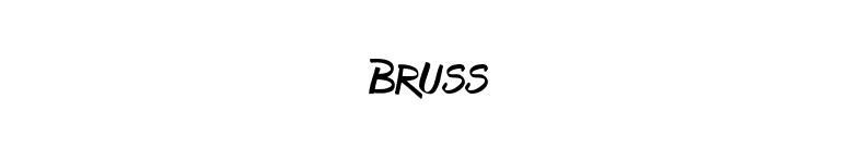 Bruss font preview