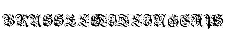 BrusselsTitlingCaps font preview