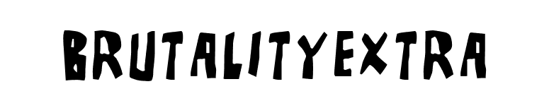 BrutalityExtra font preview