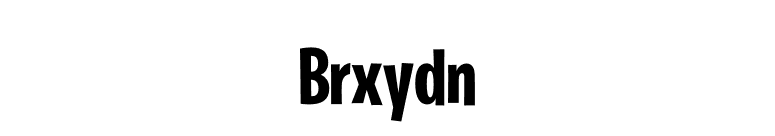 Brxydn font preview