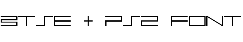 BTSE + PS2 FONT font preview